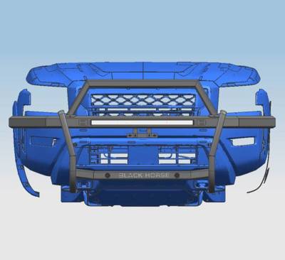 Black Horse Off Road - RAMBLER Grille Guard-Black-2019-2023 Ram 1500|Black Horse Off Road - Image 10