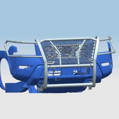 Black Horse Off Road - RUGGED HD Grille Guard-Black-2022-2026 Nissan Frontier|Black Horse Off Road - Image 9