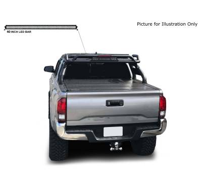 Black Horse Off Road - Atlas Roll Bar With 40" LED light Bar-Black-2015-2026 Toyota Tacoma|Black Horse Off Road - Image 2