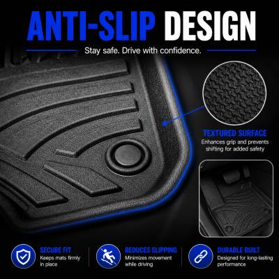 Black Horse Off Road - Black Horse TOTALINER 3.5mm Heavy Duty TPE Anti-skid Floor Mat Rug Liner fits 2023-2026 Honda CR-V - Image 2