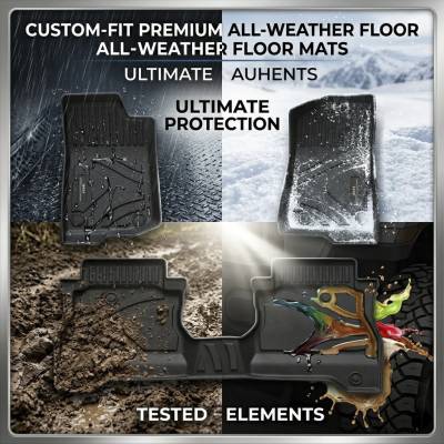 Black Horse Off Road - Black Horse TOTALINER 3.5mm Heavy Duty TPE Anti-skid Floor Mat Rug Liner fits 2020-2026 Jeep Gladiator - Image 6