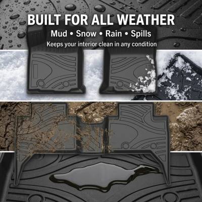Black Horse Off Road - Black Horse TOTALINER 3.5mm Heavy Duty TPE Anti-skid Floor Mat Rug Liner fits 2018-2023 Toyota Tacoma Double Cab - Image 8