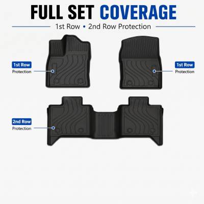 Black Horse Off Road - Black Horse TOTALINER 3.5mm Heavy Duty TPE Anti-skid Floor Mat Rug Liner fits 2022-2026 Toyota Tundra - Image 10