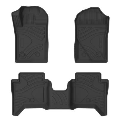 Black Horse Off Road - Black Horse TOTALINER 3.5mm Heavy Duty TPE Anti-skid Floor Mat Rug Liner fits 2024-2026 Ford Ranger Super Crew Cab - Image 2