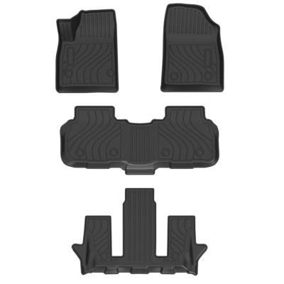 Black Horse Off Road - Black Horse TOTALINER 3.5mm Heavy Duty TPE Anti-skid Floor Mat Rug Liner fits 2017-2023 GMC Acadia 7-Seats - Image 2