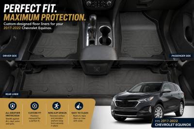 Black Horse Off Road - Black Horse TOTALINER 3.5mm Heavy Duty TPE Anti-skid Floor Mat Rug Liner fits 2018-2024 Chevrolet Equinox / GMC Terrain - Image 10