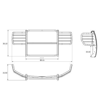 Black Horse Off Road - Grille Guard-Stainless Steel-2015-2026 Ford E-350/E-450 Super Duty|Black Horse Off Road - Image 3