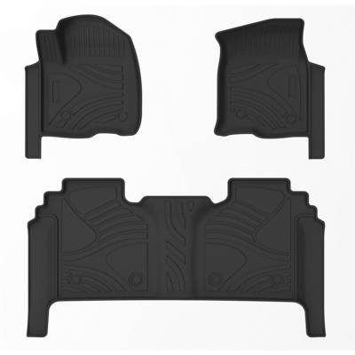 Black Horse Off Road - Black Horse TOTALINER Heavy Duty Floor Mats , Precisely Molded Anti-Skid All-Weather Floor Liner Set, Black fits 2019-2026 Chevrolet Silverado 1500 Double Cab - Image 12