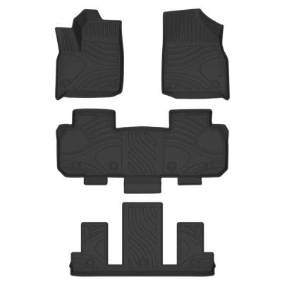 Black Horse Off Road - Black Horse TOTALINER Heavy Duty Floor Mats , Precisely Molded Anti-Skid All-Weather Floor Liner Set, Black fits 2018-2025 Chevrolet Traverse - Image 8
