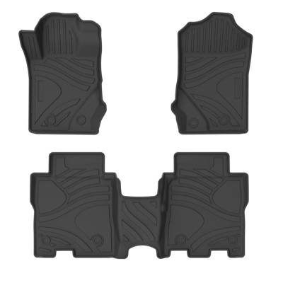 Black Horse Off Road - Black Horse TOTALINER Heavy Duty Floor Mats , Precisely Molded Anti-Skid All-Weather Floor Liner Set, Black fits 2021-2026 Ford Bronco (4-Door) - Image 2