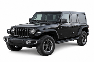 Front & Rear Tubular Fender Flares-Matte Black-2018-2026 Jeep Wrangler|Black Horse Off Road