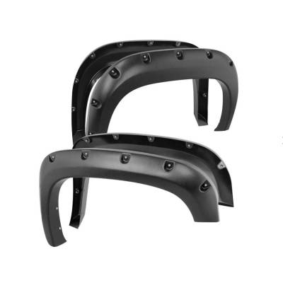 Black Horse Off Road - FENDER FLARES RIVETED Style-Black-2015-2022 Chevrolet Colorado Crew Cab Short  Bed 5ft 2in|Black Horse Off Road - Image 11