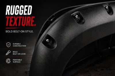 Black Horse Off Road - FENDER FLARES RIVETED Style-Black-CHEVROLET AVALANCHE/Chevrolet Silverado/CHEVROLET SUBURBAN/CHEVROLET TAHOE|Black Horse Off Road - Image 11