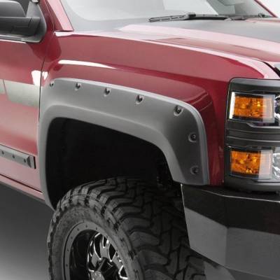 Black Horse Off Road - FENDER FLARES RIVETED Style-Black-2007-2013 Chevrolet Silverado 1500|Black Horse Off Road - Image 10