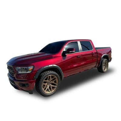 Black Horse Off Road - FENDER FLARES RIVETED Style-Black-2019-2023 Ram 1500 Crew Cab 67 / 76 inches/2019-2023 Ram 1500 Extended Cab 67 / 76 inches|Black Horse Off Road - Image 12