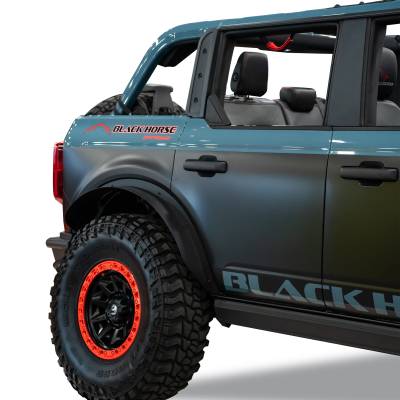 Black Horse Off Road - Front & Rear Fender Flares-Black-2021-2024 Ford Bronco|Black Horse Off Road - Image 16