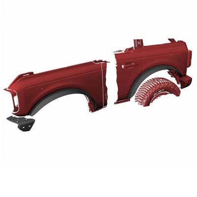 Black Horse Off Road - Front & Rear Fender Flares-Black-2021-2024 Ford Bronco|Black Horse Off Road - Image 13