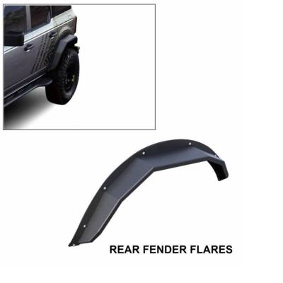 Black Horse Off Road - Fender Flares-Black-2021-2026 Ford Bronco|Black Horse Off Road - Image 9