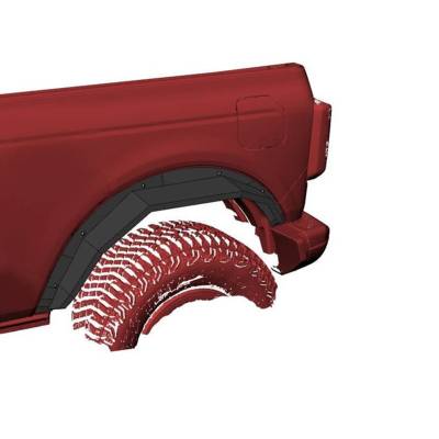 Black Horse Off Road - Fender Flares-Black-2021-2026 Ford Bronco|Black Horse Off Road - Image 13