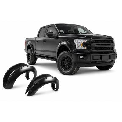 Textured Fender Flares-Black-2015-2019 Ford F-150|Black Horse Off Road