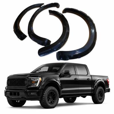 FENDER FLARES RIVETED Style-Black-2021-2026 Ford F-150|Black Horse Off Road