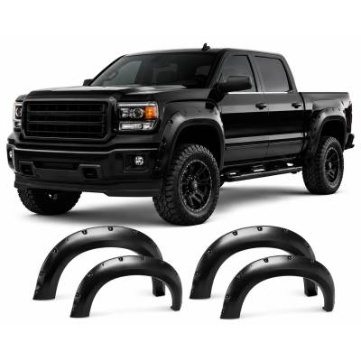 Black Horse Off Road - Textured Fender Flares-Black-2014-2015 GMC Sierra 1500|Black Horse Off Road - Image 2