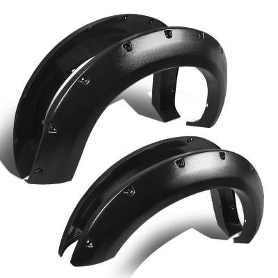 Black Horse Off Road - Textured Fender Flares-Black-2014-2015 GMC Sierra 1500|Black Horse Off Road - Image 9