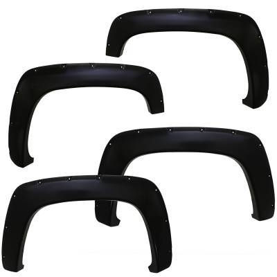 Black Horse Off Road - FENDER FLARES RIVETED Style-Black-2005-2011 Toyota Tacoma|Black Horse Off Road - Image 9