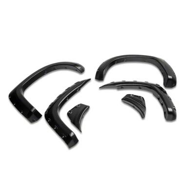 Black Horse Off Road - FENDER FLARES RIVETED Style-Black-2012-2015 Toyota Tacoma|Black Horse Off Road - Image 7