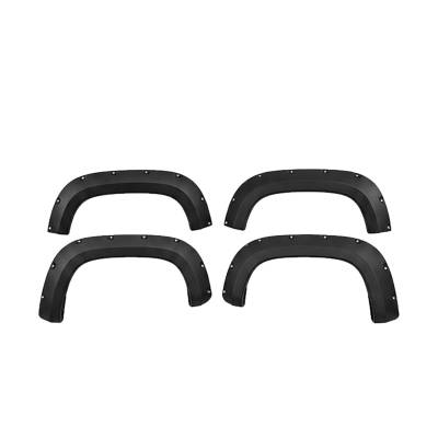 FENDER FLARES RIVETED Style-Black-2016-2023 Toyota Tacoma|Black Horse Off Road