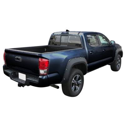 Black Horse Off Road - FENDER FLARES RIVETED Style-Black-2016-2023 Toyota Tacoma|Black Horse Off Road - Image 5
