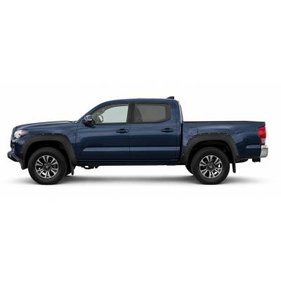 Black Horse Off Road - FENDER FLARES RIVETED Style-Black-2016-2023 Toyota Tacoma|Black Horse Off Road - Image 10