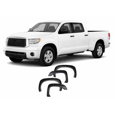 FENDER FLARES RIVETED Style-Black-2007-2013 Toyota Tundra|Black Horse Off Road
