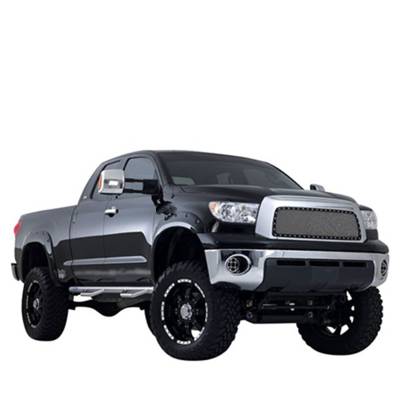 Black Horse Off Road - FENDER FLARES RIVETED Style-Black-2007-2013 Toyota Tundra|Black Horse Off Road - Image 9