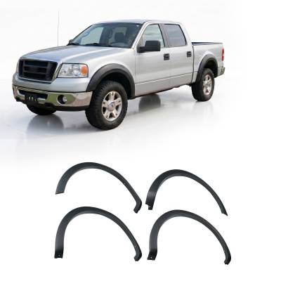 OE Factory Style Fender Flares-Black-2004-2008 Ford F-150|Black Horse Off Road