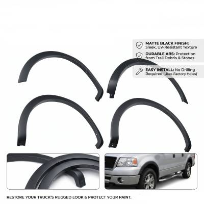 Black Horse Off Road - OE Factory Style Fender Flares-Black-2004-2008 Ford F-150|Black Horse Off Road - Image 5
