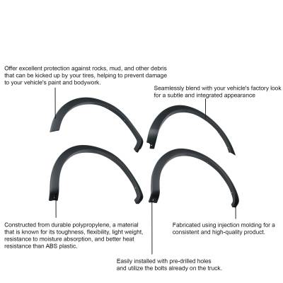 Black Horse Off Road - OE Factory Style Fender Flares-Black-2009-2014 Ford F-150|Black Horse Off Road - Image 11
