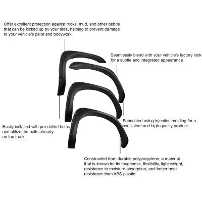 Black Horse Off Road - OE Factory Style Fender Flares-Black-2002-2008 Dodge Ram 1500-2500-3500|Black Horse Off Road - Image 17