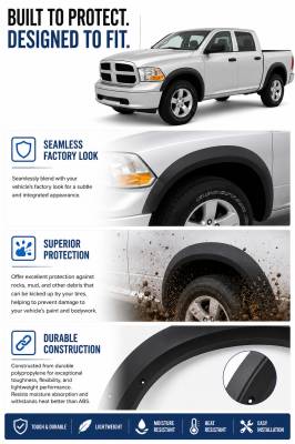 Black Horse Off Road - OE Factory Style Fender Flares-Black-2009-2011 Ram 1500|Black Horse Off Road - Image 6