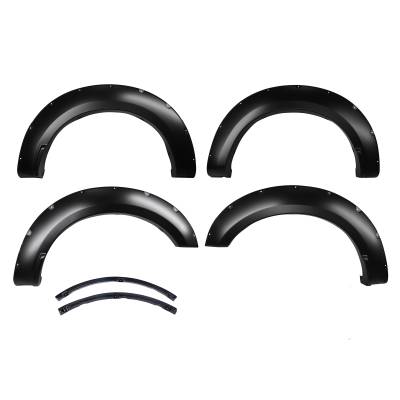 Black Horse Off Road - FENDER FLARES RIVETED Style-Black-2007-2013 Toyota Tundra|Black Horse Off Road - Image 11