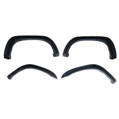 Black Horse Off Road - FENDER FLARES RIVETED Style-Black-2007-2013 Toyota Tundra|Black Horse Off Road - Image 18