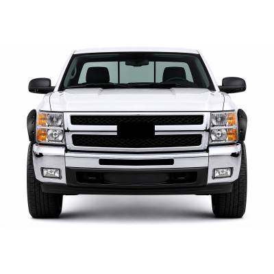 Black Horse Off Road - FENDER FLARES RIVETED Style-Black-2007-2014 Chevrolet Silverado 1500-2500-3500|Black Horse Off Road - Image 3