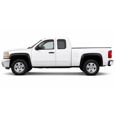 Black Horse Off Road - FENDER FLARES RIVETED Style-Black-2007-2014 Chevrolet Silverado 1500-2500-3500|Black Horse Off Road - Image 4