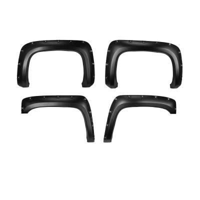 Black Horse Off Road - FENDER FLARES RIVETED Style-Black-2007-2014 Chevrolet Silverado 1500-2500-3500|Black Horse Off Road - Image 19