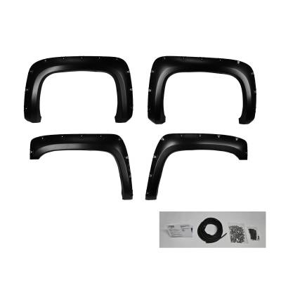 Black Horse Off Road - FENDER FLARES RIVETED Style-Black-2007-2014 Chevrolet Silverado 1500-2500-3500|Black Horse Off Road - Image 21