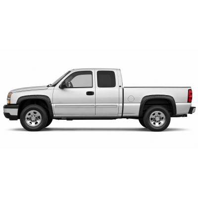 Black Horse Off Road - FENDER FLARES RIVETED Style-Black-2003-2006 Chevrolet Silverado 1500|Black Horse Off Road - Image 3