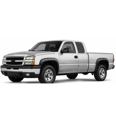 Black Horse Off Road - FENDER FLARES RIVETED Style-Black-2003-2006 Chevrolet Silverado 1500|Black Horse Off Road - Image 5