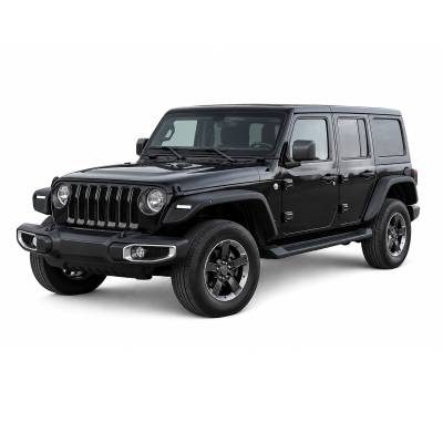 Black Horse Off Road - Front & Rear Tubular Fender Flares-Matte Black-2018-2026 Jeep Wrangler|Black Horse Off Road - Image 7