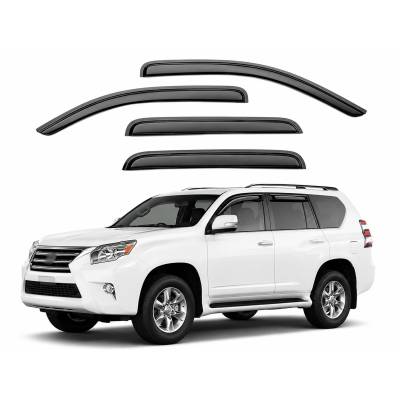Black Horse Off Road [BHOR] |Tape On Rain Guard/Wind Deflectors|2010-2022 Lexus GX460 |Smoke,4Pcs|#10-GX460