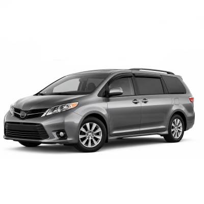 Black Horse Off Road - Black Horse Off Road [BHOR] |Tape On Rain Guard/Wind Deflectors|2011-2020 Toyota Sienna |Smoke,4Pcs|#14-94154 - Image 2